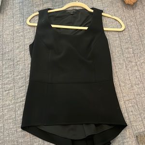 Rag & bone black peplum holiday top